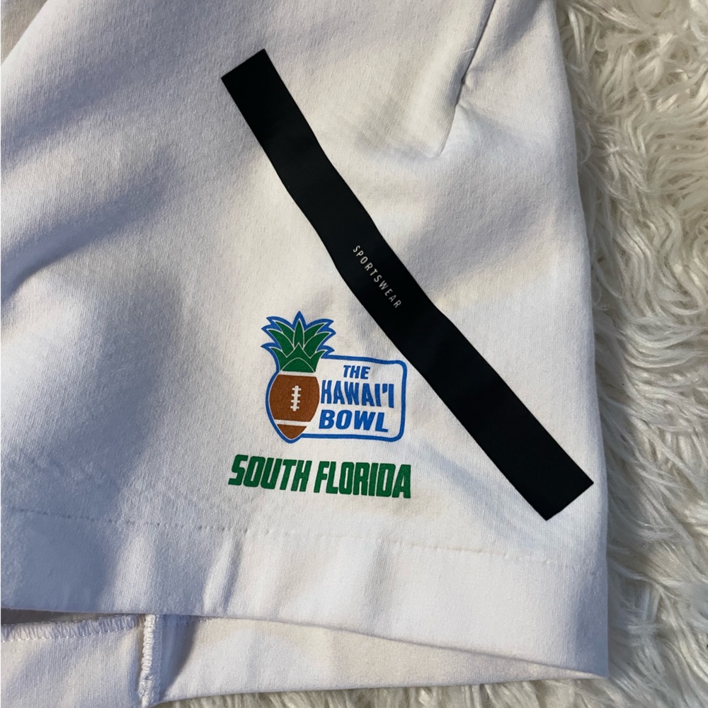 USF Bulls Men’s THE HAWAI’I Bowl 2024 White Athletic Z.N.E. Shorts. Size Medium - Picture 7 of 11